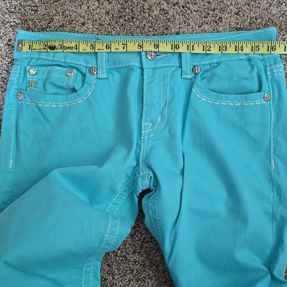 Blingy Aqua Miss Me Jeans size 30 - Picture 5 of 5